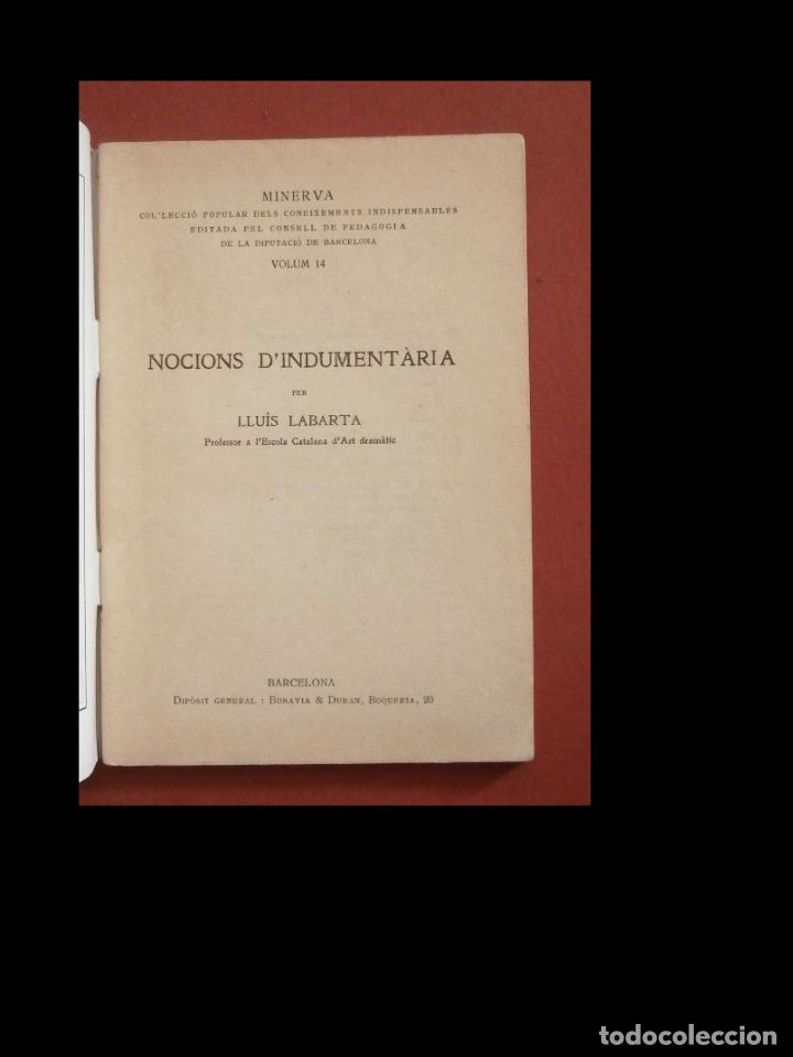 Libros antiguos: Nocions dindument&agrave;ria. Llu&iacute;s Labarta - Foto 4