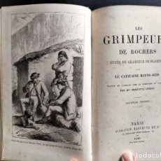 Libros antiguos: LES GRIMPEURS DE ROCHERS. LE CAPITAINE MAYNE-REID. NOVELA DE CAZA. 1880. Lote 332197958