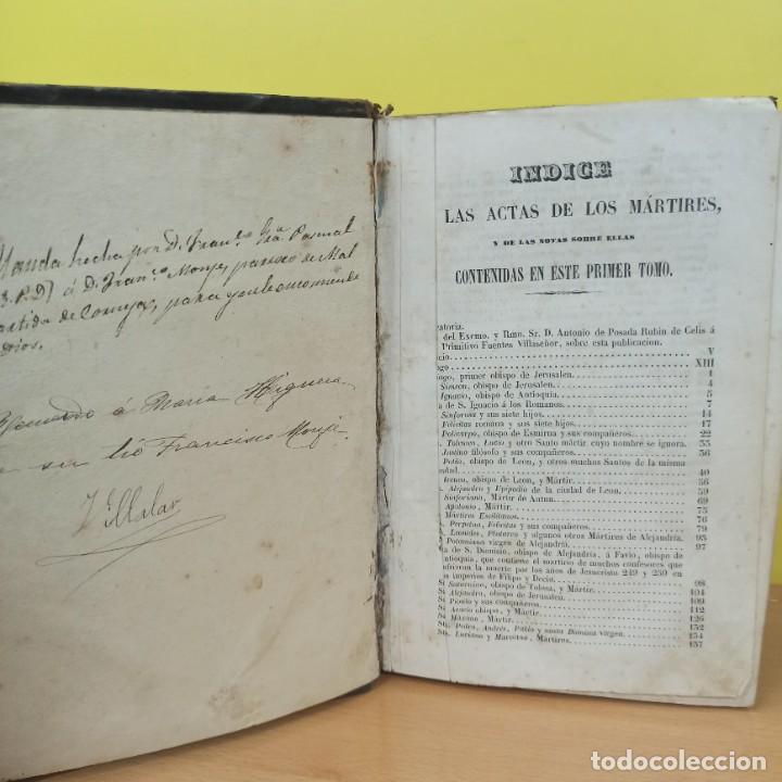 Libros antiguos: LIBRO - ACTAS VERDADERAS DE LOS MARTIRES - TOMOS 1 - 2 - 3 - Foto 2