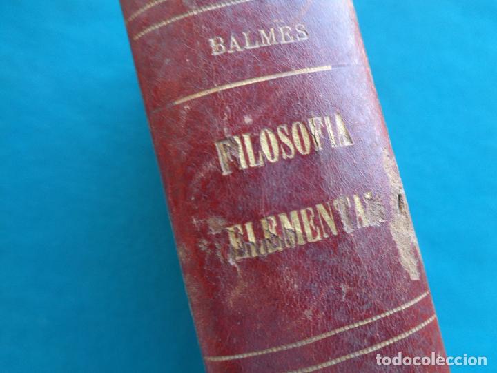 Libros antiguos: CURSO DE FILOSOF&Iacute;A ELEMENTAL, JAIME BALMES - Foto 1