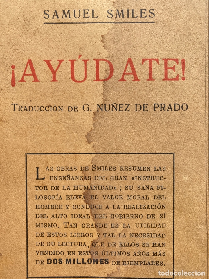 Libros antiguos: AY&Uacute;DATE! / Smiles - Foto 1
