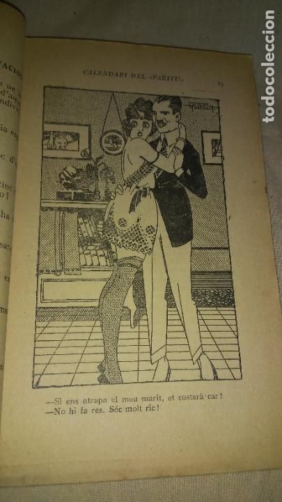 Libros antiguos: CALENDARI DEL PAKITU PER A L`ANY 1924 - EROTICA - RARO.