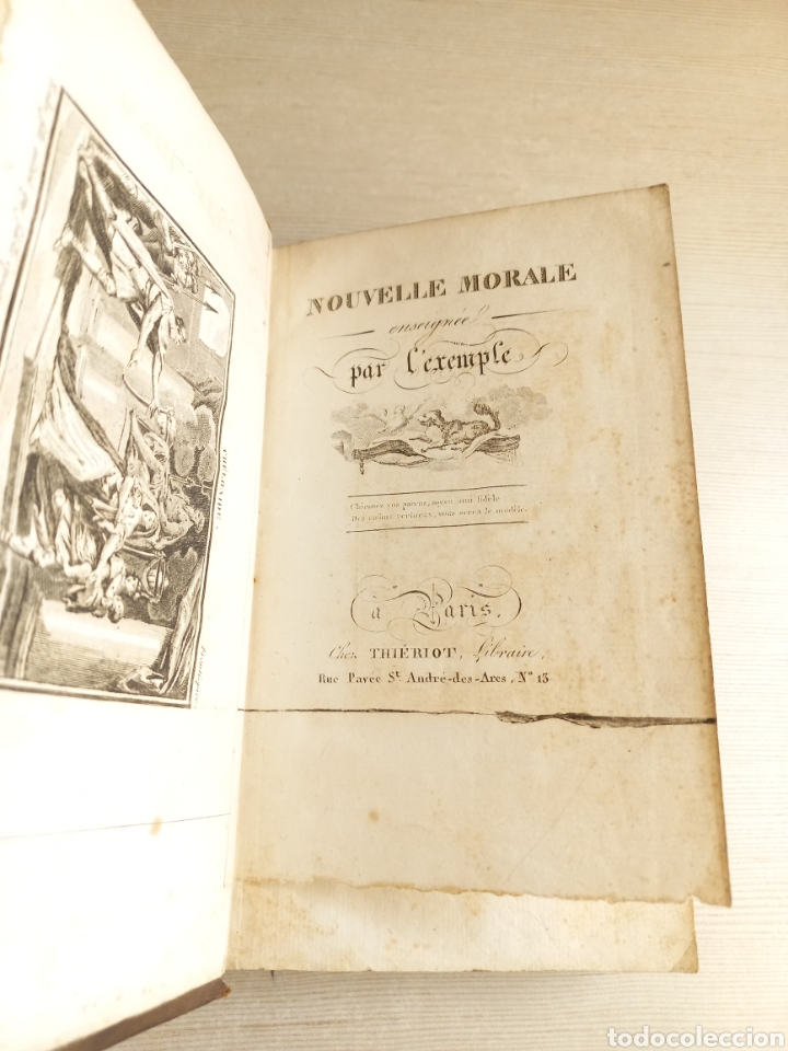 Libros antiguos: Nouvelle Morale Enseign&eacute;e par lexemple. Thieriot Librairie. Franc&eacute;s. - Foto 5