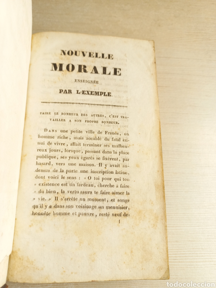 Libros antiguos: Nouvelle Morale Enseign&eacute;e par lexemple. Thieriot Librairie. Franc&eacute;s. - Foto 6