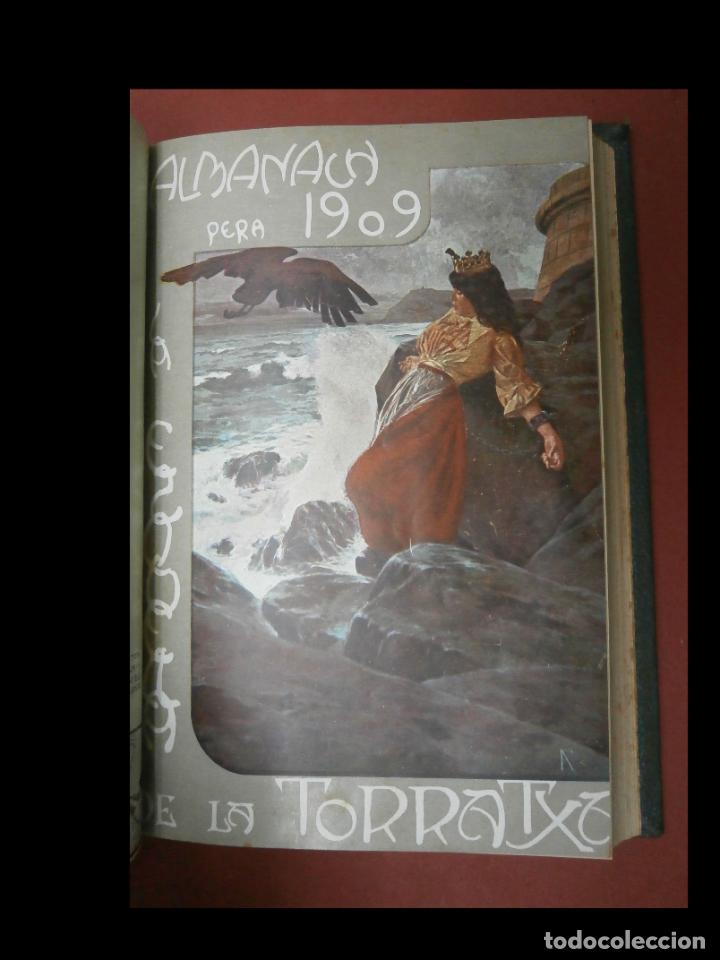 Libros antiguos: Almanach de La Esquella de la Torratxa pera 1908- 1909- 1910