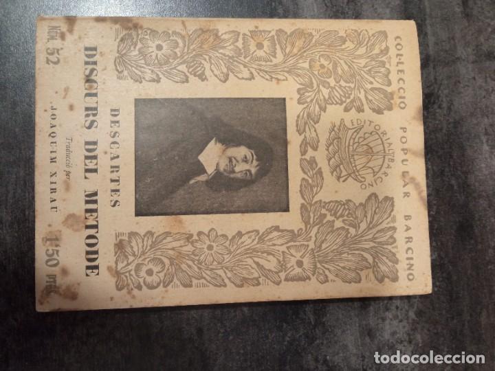 Libros antiguos: Descartes discurs del metode 1929 - Foto 1