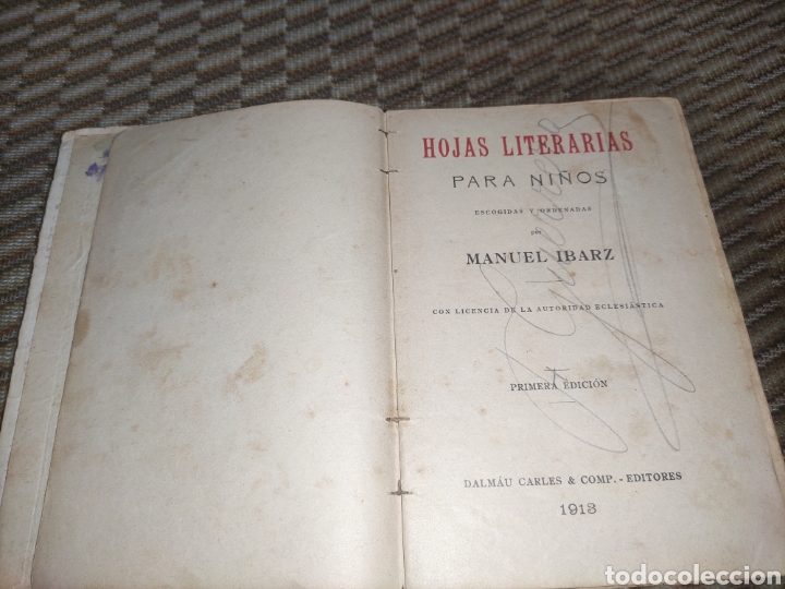 Libros antiguos: Hojas Literarias para Ni&ntilde;os. - Foto 2
