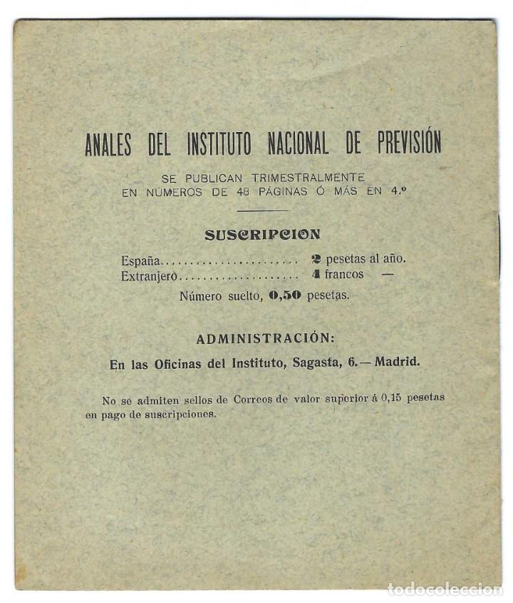 Libros antiguos: QU&Eacute; ES EL INSTITUTO NACIONAL DE PREVISI&Oacute;N. MADRID - Foto 2