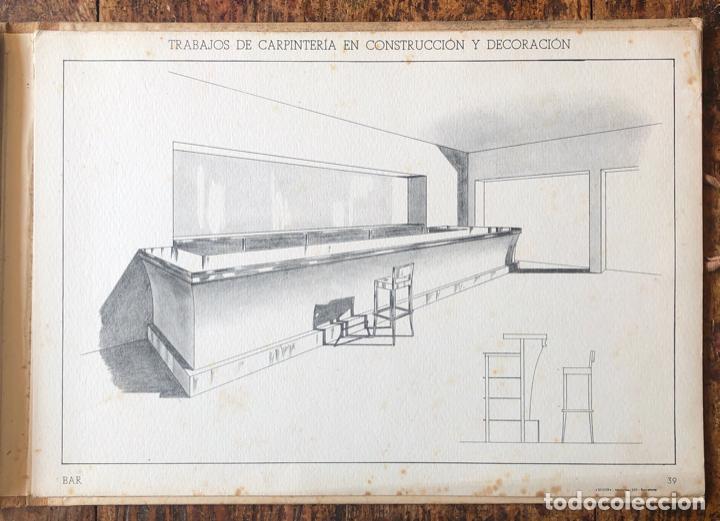 Libros antiguos: TRABAJOS DE CARPINTERIA EN CONSTRUCCION Y DECORACION - J. MASCAR&Oacute; - Foto 6