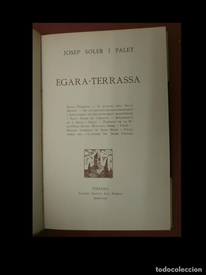 Libros antiguos: Egara- Tarrassa. Josep Soler i Palet - Foto 1