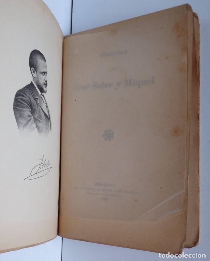 Libros antiguos: Escritos de Jos&eacute; Soler y Miquel - 1898 - Foto 2