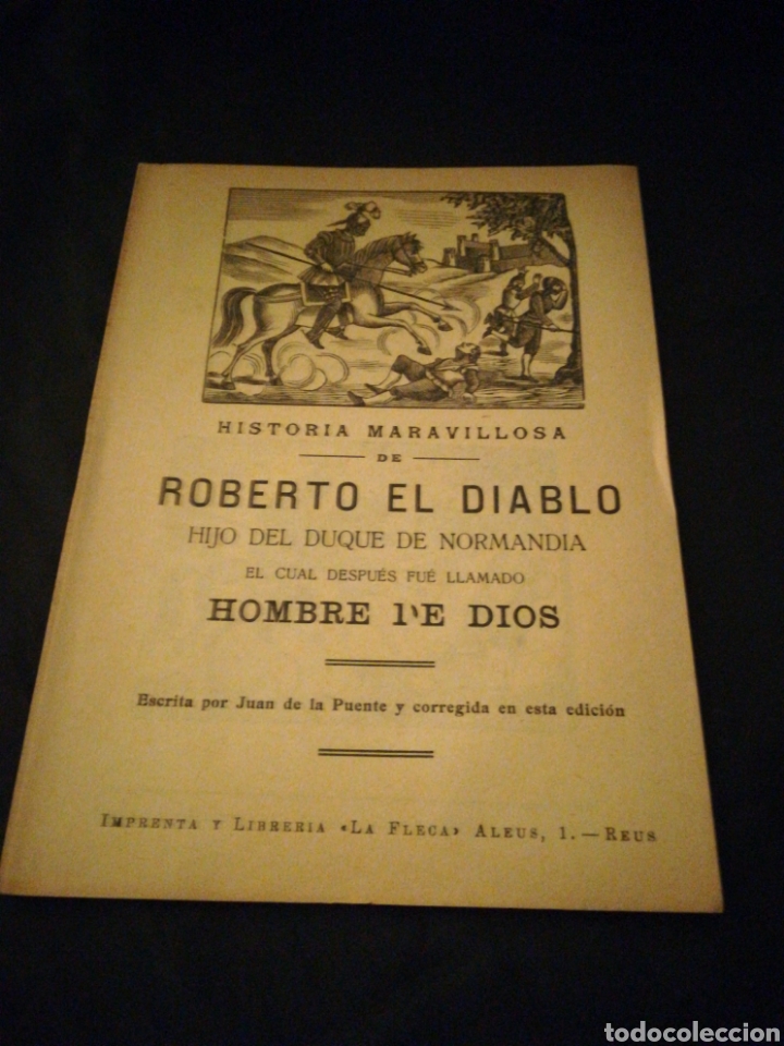 Libros antiguos: Roberto el Diablo La Fleca Reus 1898 - Foto 1