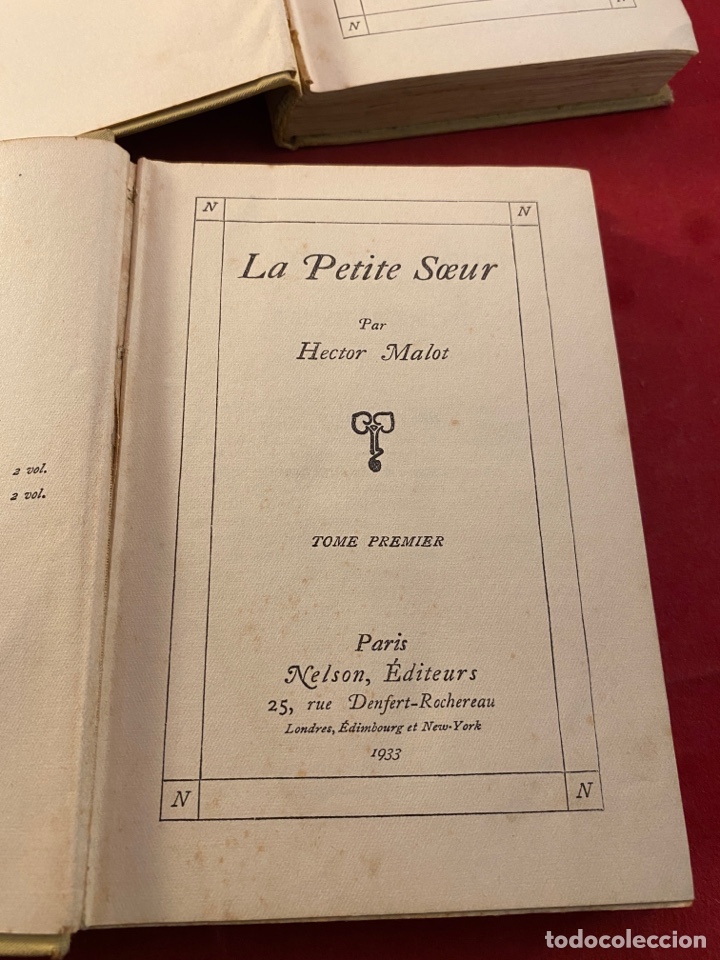 Libros antiguos: 4 tomos Nelson editeurs- Hector Malot y Daudet - Foto 4