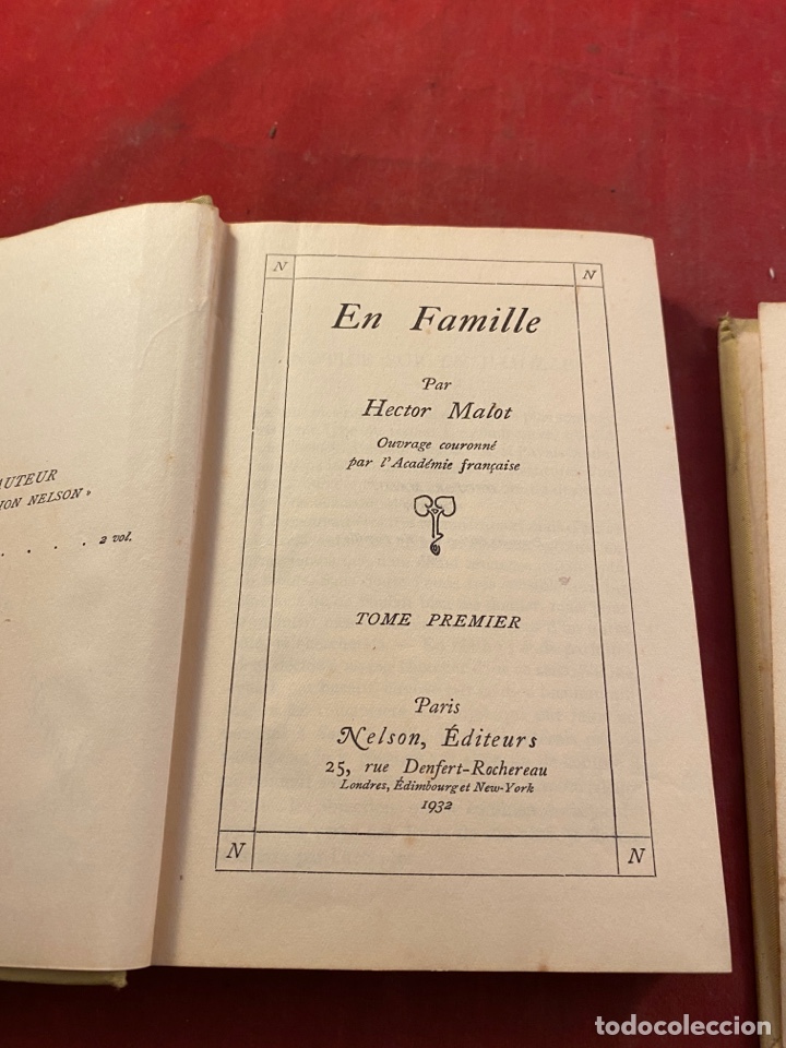 Libros antiguos: 4 tomos Nelson editeurs- Hector Malot y Daudet - Foto 5