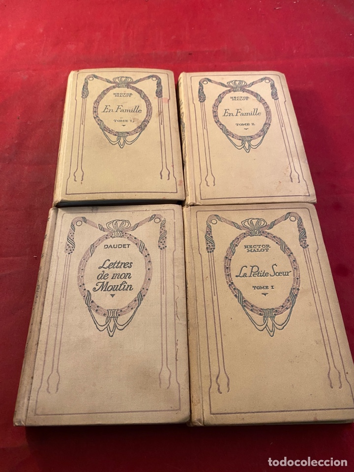 Old books: 4 tomos Nelson editeurs- Hector Malot y Daudet