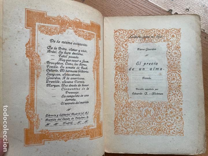 Libros antiguos: EL PRECIO DE UN ALMA, Pierre Gourdon - Foto 3