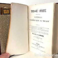 Libros antiguos: BABIN : TRILOGIE SPIRITE. (PARIS, LIBRAIRIE SPIRITE.1875) ESPIRITISMO. Lote 336603563