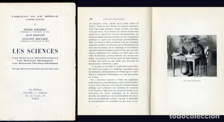 Libros antiguos: Tableau du XX&egrave;me Si&egrave;cle (1900-1933). Les Sciences. 1933. - Foto 2
