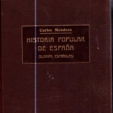 Libros antiguos: CARLOS MENDOZA : GLORIAS ESPAÑOLAS - 3 TOMOS MUY ILUSTRADOS (MOLINAS, C.1880)
