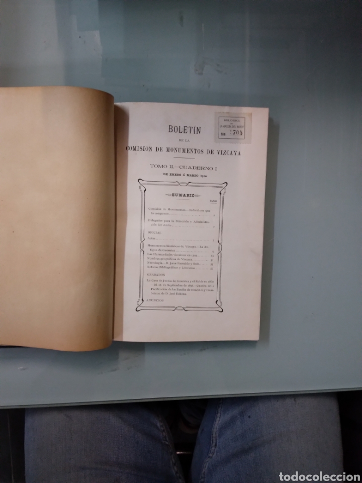 Libros antiguos: Bolet&iacute;n de la.comision de monumentos de Vizcaya - Foto 3