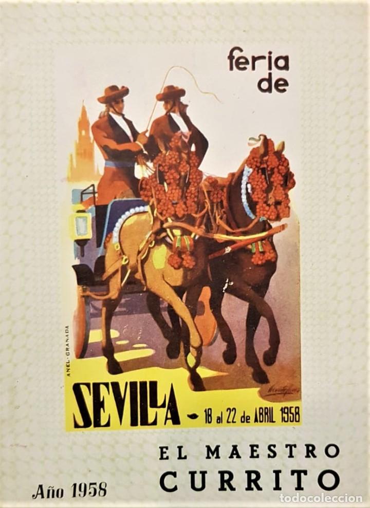 Antiquarische B&uuml;cher: EL MAESTRO Currito. A&ntilde;o 1958. Sevilla, Gr&aacute;ficas Tirvia, 1958, 16,5 x 12 cm., r&uacute;stica editorial, 31 h