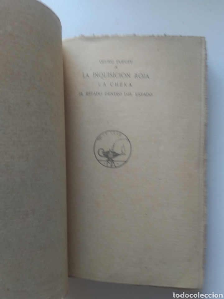 Libros antiguos: LA INQUISICI&Oacute;N ROJA (LA CHEKA)/G. POPOFF - Foto 3