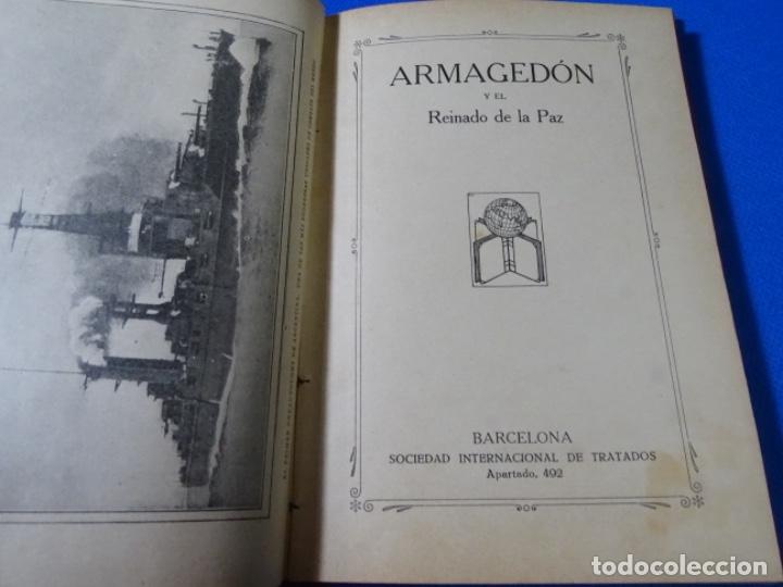 Libros antiguos: ARMAGEDON Y EL REINADO DE LA PAZ. 128 PAG. - Foto 4