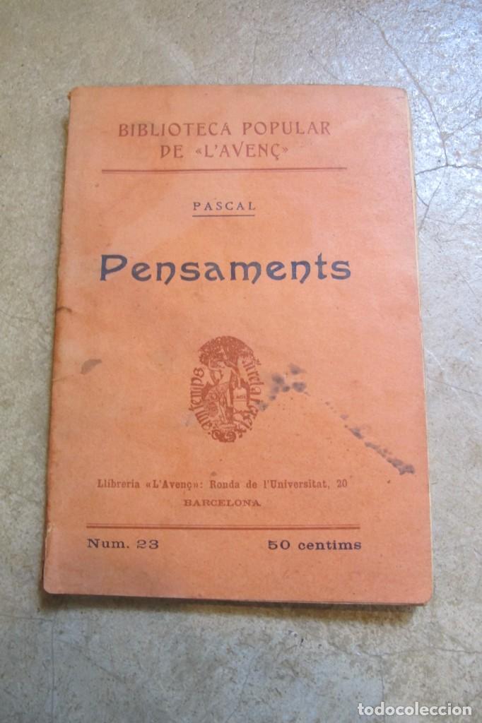 Libros antiguos: PENSAMENTS. PASCAL. BIBLIOTECA POPULAR LAVEN&Ccedil; NUM 23 - Foto 1