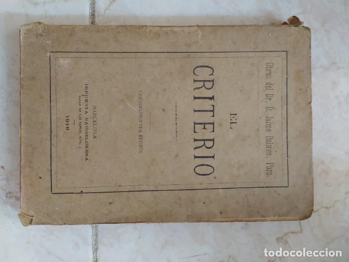 Libros antiguos: El criterio, Jaime Balmes - Foto 2