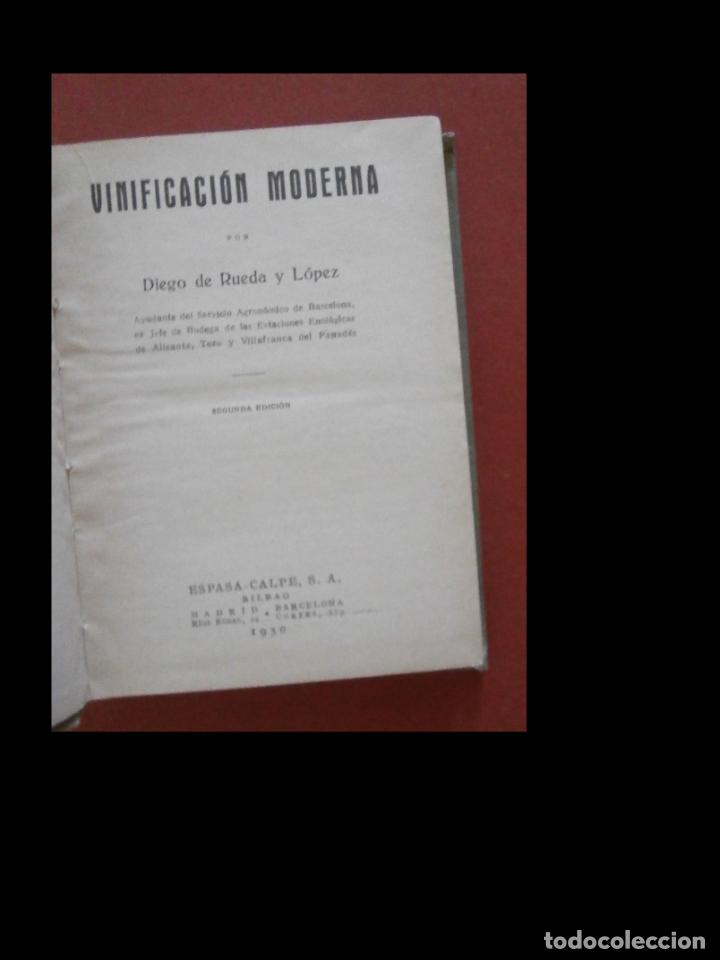 Libros antiguos: Vinificaci&oacute;n moderna. Diego de Rueda - Foto 5