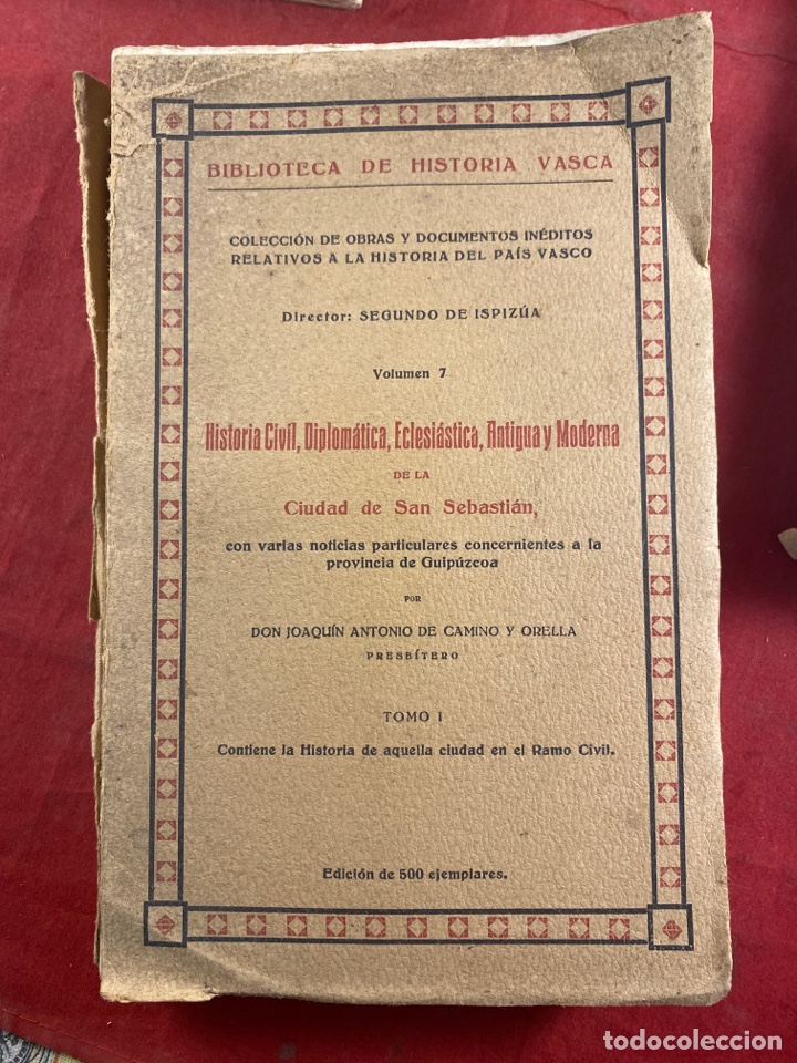 Libros antiguos: Biblioteca de historia vasca. - Foto 1