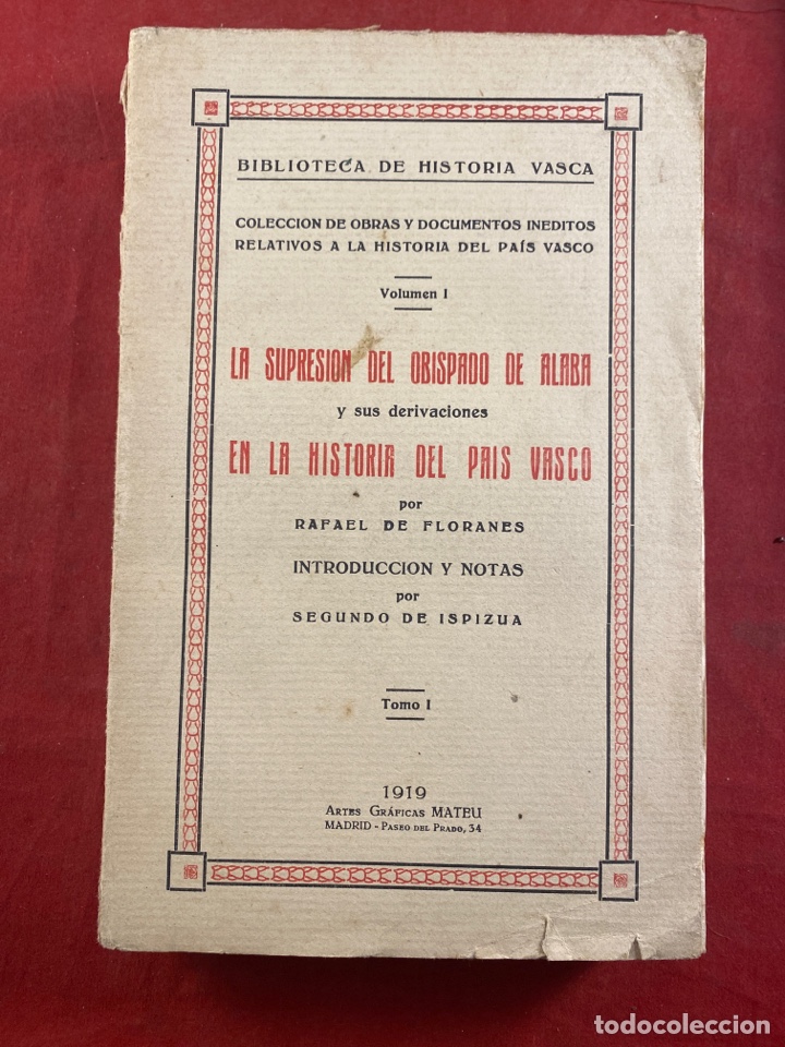 Libros antiguos: Biblioteca de historia vasca. - Foto 1