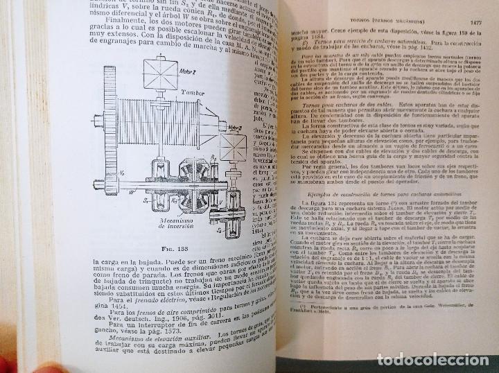 Libros antiguos: MANUAL DEL CONSTRUCTOR DE M&Aacute;QUINAS. PROF. H. DUBBEL. EDITORIAL LABOR, 1935. DOS TOMOS. - Foto 5