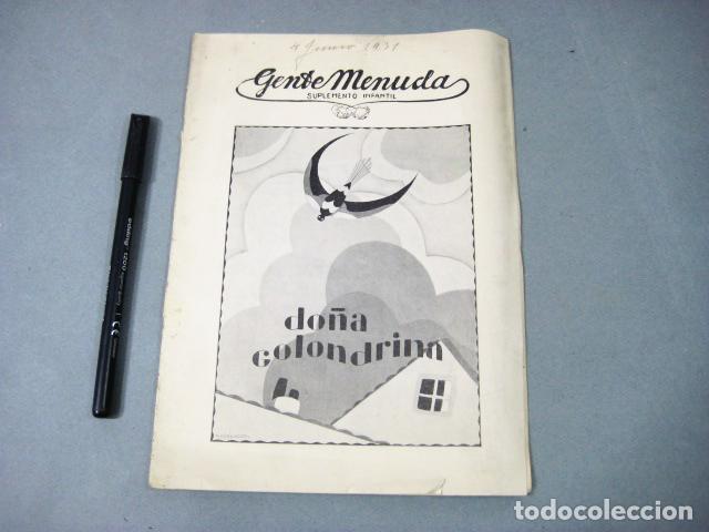 Libros antiguos: SUPLEMENTO INFANTIL GENTE MENUDA DE 4 DE JUNIO DE 1931 - Foto 1