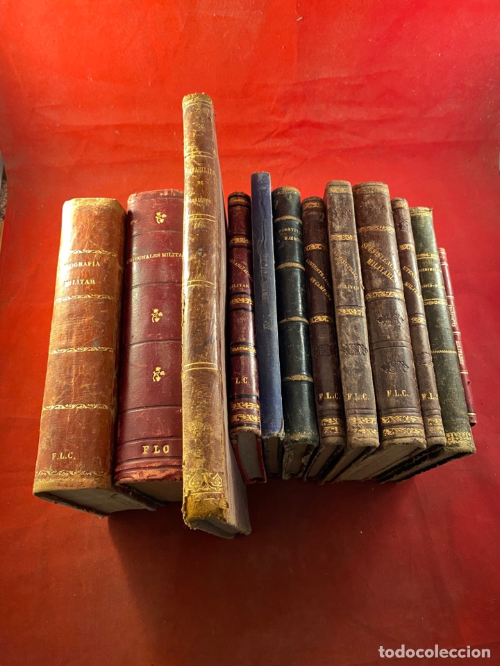 Libros antiguos: ESPECTACULAR LOTE DE 13 LIBROS MILITARES - Foto 1