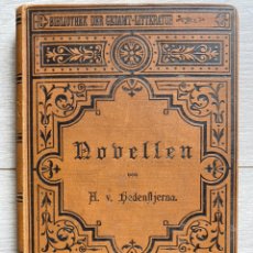 Libros antiguos: NOVELLEN VON ADOLF VON HEDENSTJERNA. 1888. Lote 339786138