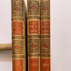 Libros antiguos: AYER, HOY Y MAÑANA, CUADROS SOCIALES 1800, 1850, 1899. Lote 339855903