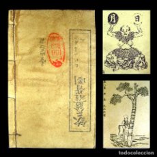 Libros antiguos: AÑO 1890 CA. LIBRO CHINO SOBRE LA ADIVINACIÓN GEOMANCIA NUMEROSOS GRABADOS RARO ASTROLOGÍA CHINA. Lote 339909093