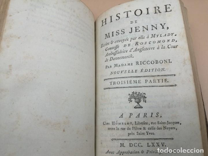 Libros antiguos: HISTOIRE DE MISS JENNY A&Ntilde;O 1775 - Foto 10