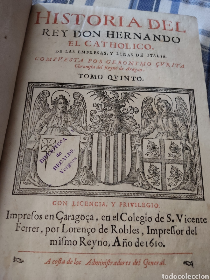 Libros antiguos: Anales de aragon 1610 - Foto 5
