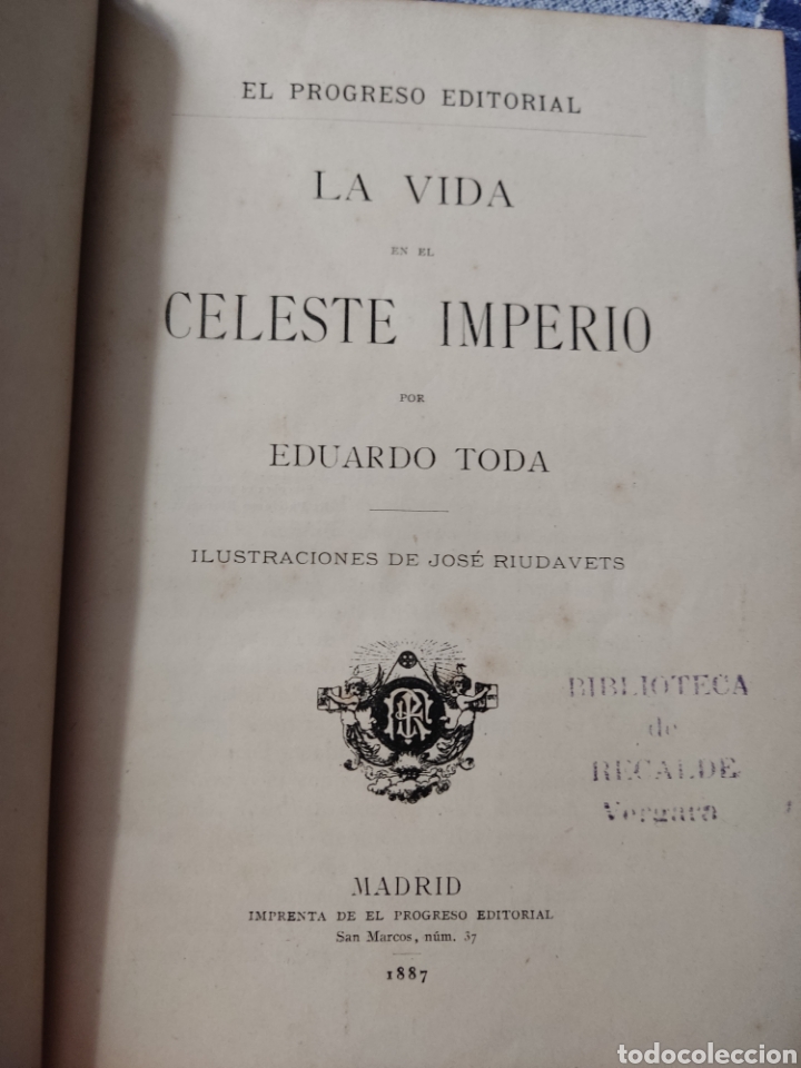 Antiquarische B&uuml;cher: 1887 la vida en el celeste imperio eduardo toda