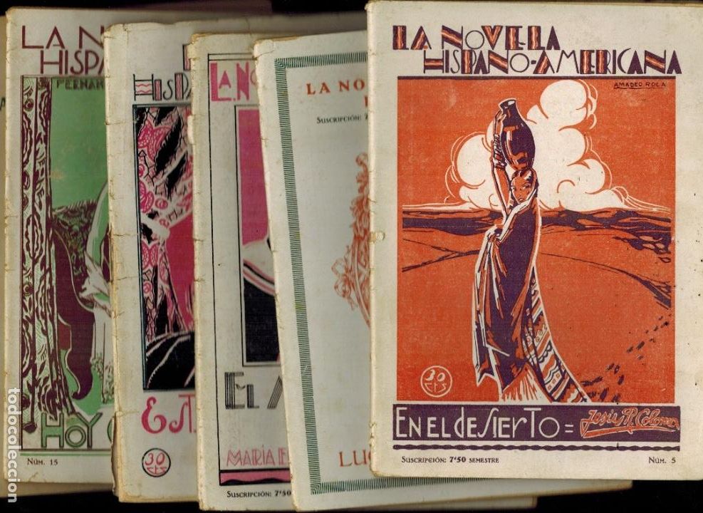 Antiquarische B&uuml;cher: LOTE DE SEIS EJEMPLARES DE LA NOVELA HISPANO AMERICANA