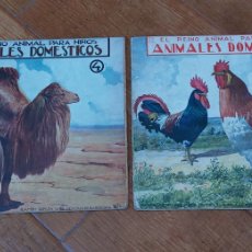 Libros antiguos: 2 LIBROS EL REINO ANIMAL PARA NIÑOS ANIMALES DOMÉSTICOS N° 2 Y 4 -RAMÓN SOPENA EDITOR 1932 (LOTE A). Lote 341540203