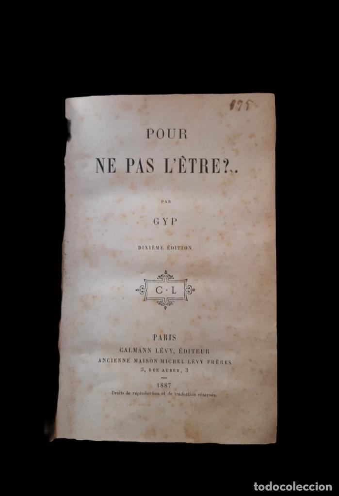 Libros antiguos: Pour ne pas letre? - GYP - Paris 1887 - Foto 2
