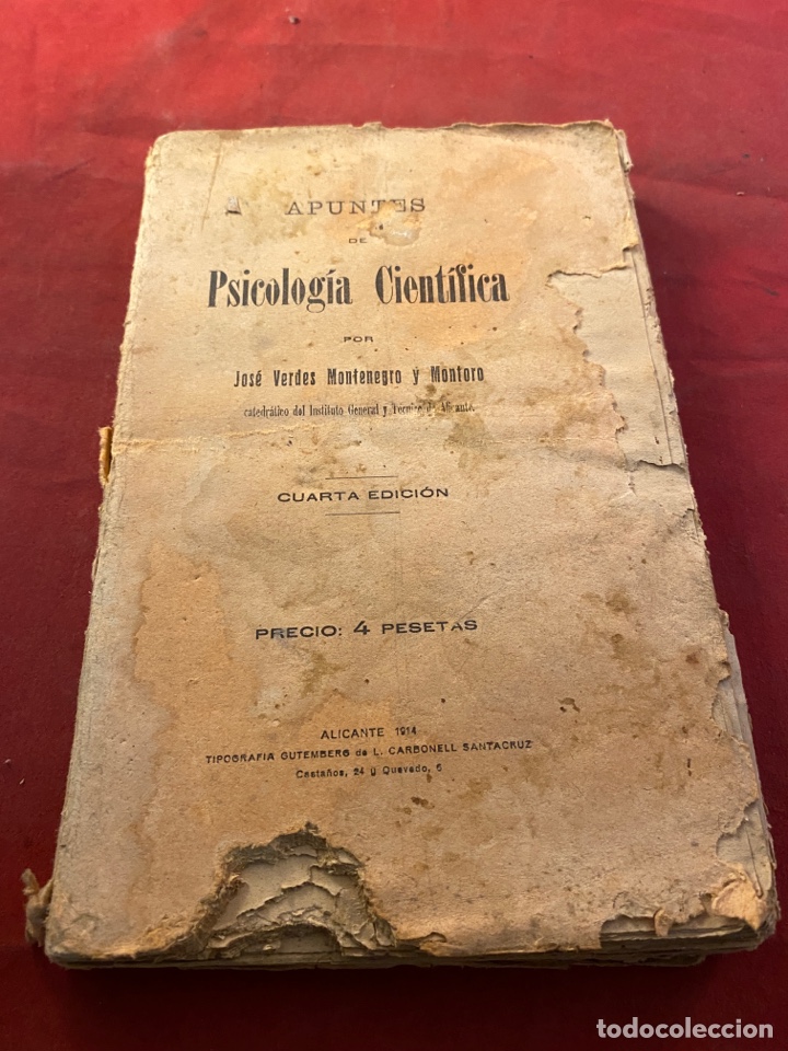 Libros antiguos: PSICOLOG&Iacute;A CIENT&Iacute;FICA 1914 - Foto 1