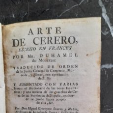 Libros antiguos: DUHAMEL DE MONCEAU. ARTE DE CERERO. 1777. Lote 341689523