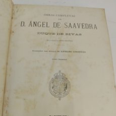 Libros antiguos: L-3847. OBRAS COMPLETAS DE D. ANGEL DE SAAVEDRA, DUQUE DE RIVAS. MONTANER Y SIMON 1884-1885. Lote 341788913
