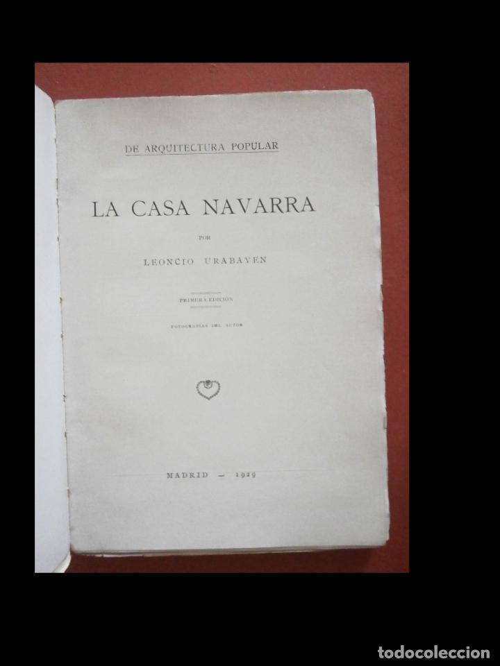 Libros antiguos: La casa Navarra. Leoncio Urabayen - Foto 5