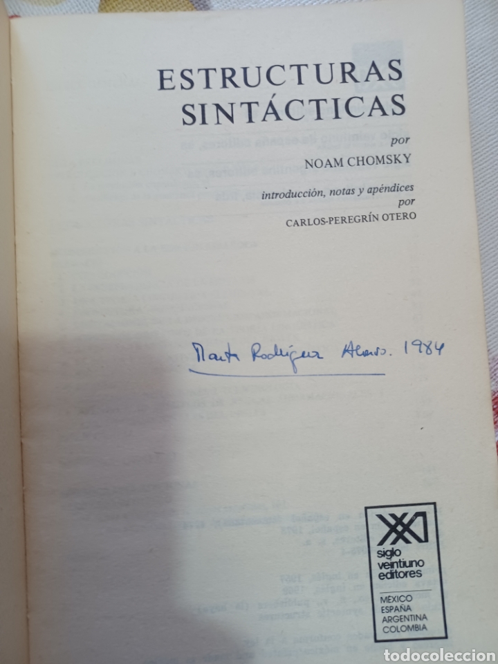 Libros antiguos: Barybook 71 B. Estructuras sint&aacute;cticas Noam Chomsky - Foto 2