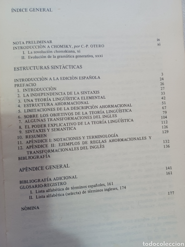 Libros antiguos: Barybook 71 B. Estructuras sint&aacute;cticas Noam Chomsky - Foto 4